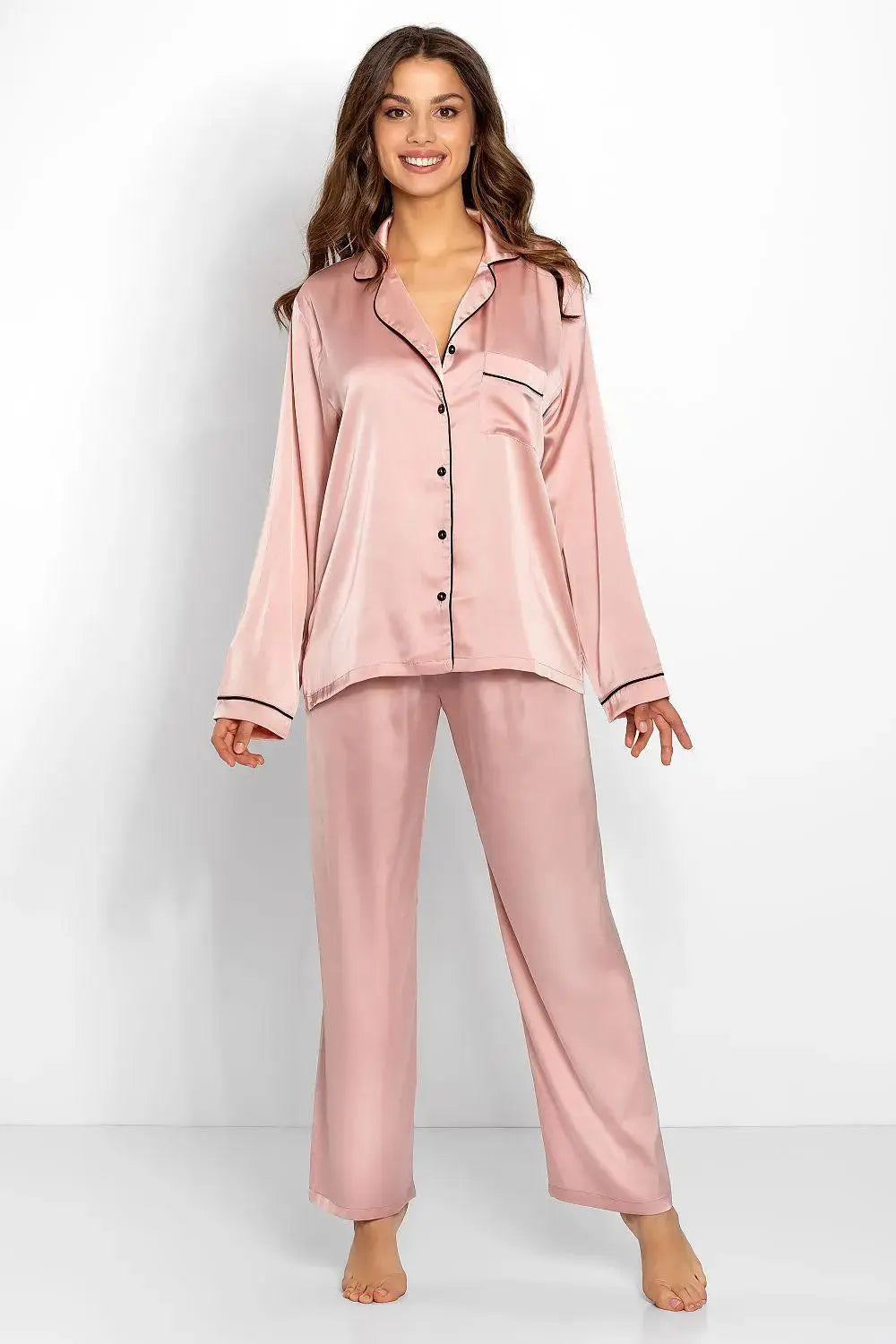 Momenti Per Me high-quality blouse and long pants womens pajamas  Adomoo