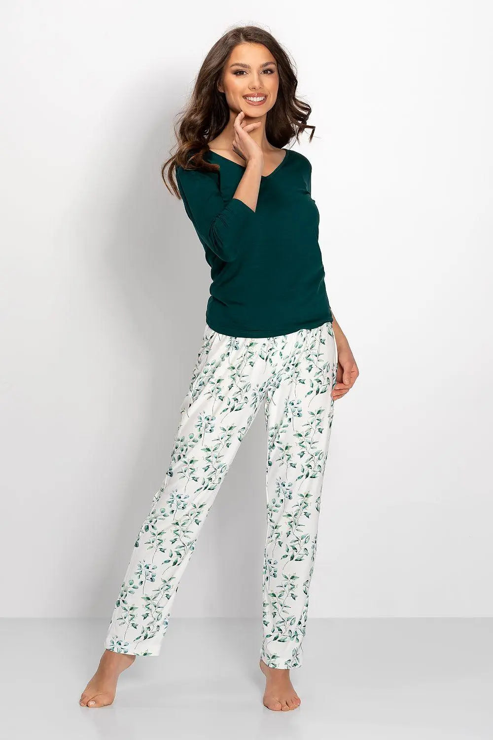Momenti Per Me high quality long pants and blouse womens pajamas  Adomoo