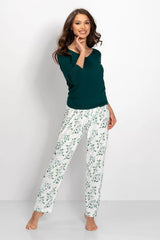 Momenti Per Me high quality long pants and blouse womens pajamas  Adomoo