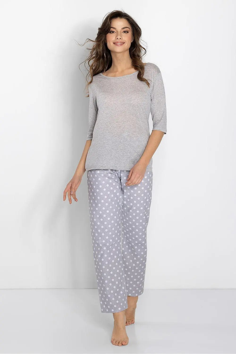 Momenti Per Me lightness and charm long pants and shirt womens pajamas  Adomoo