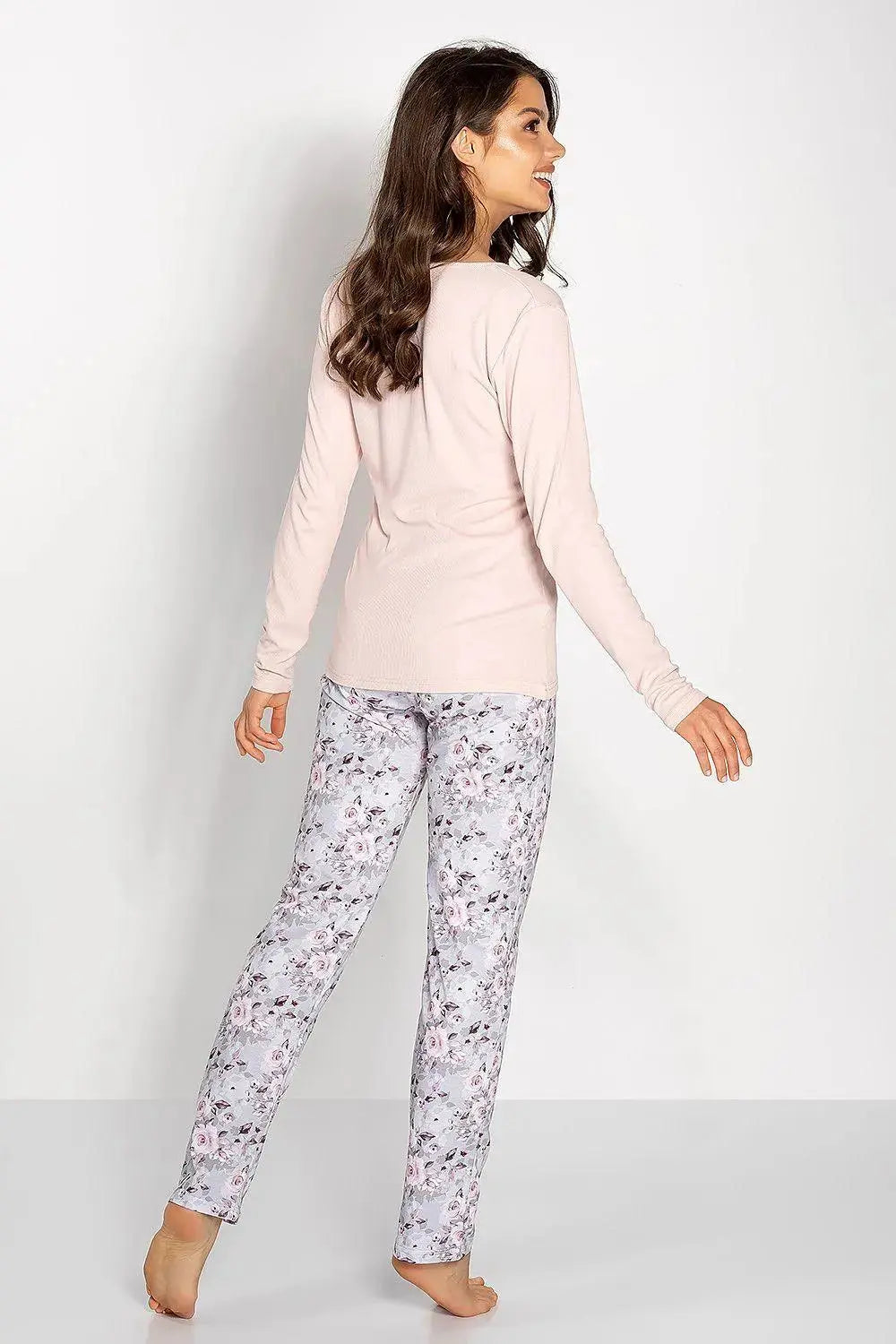Momenti Per Me long-sleeve blouse and long pants womens pajamas  Adomoo