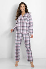Momenti Per Me long-sleeved shirt and long pants womens pajamas  Adomoo