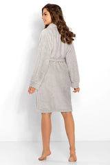 Momenti Per Me loose fit with tie belt womens bathrobe  Adomoo