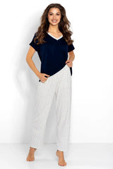 Momenti Per Me loose, comfortable blouse and long pants womens pajamas  Adomoo