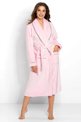 Momenti Per Me touch fabric - long sleeves womens bathrobe  Adomoo