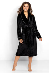 Momenti Per Me touch fabric womens bathrobe  Adomoo