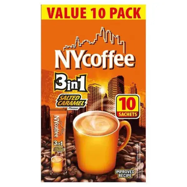NYCoffee 3in1 Salted Caramel Flavour (14 x 10) 140g (Case of 10)  Adomoo