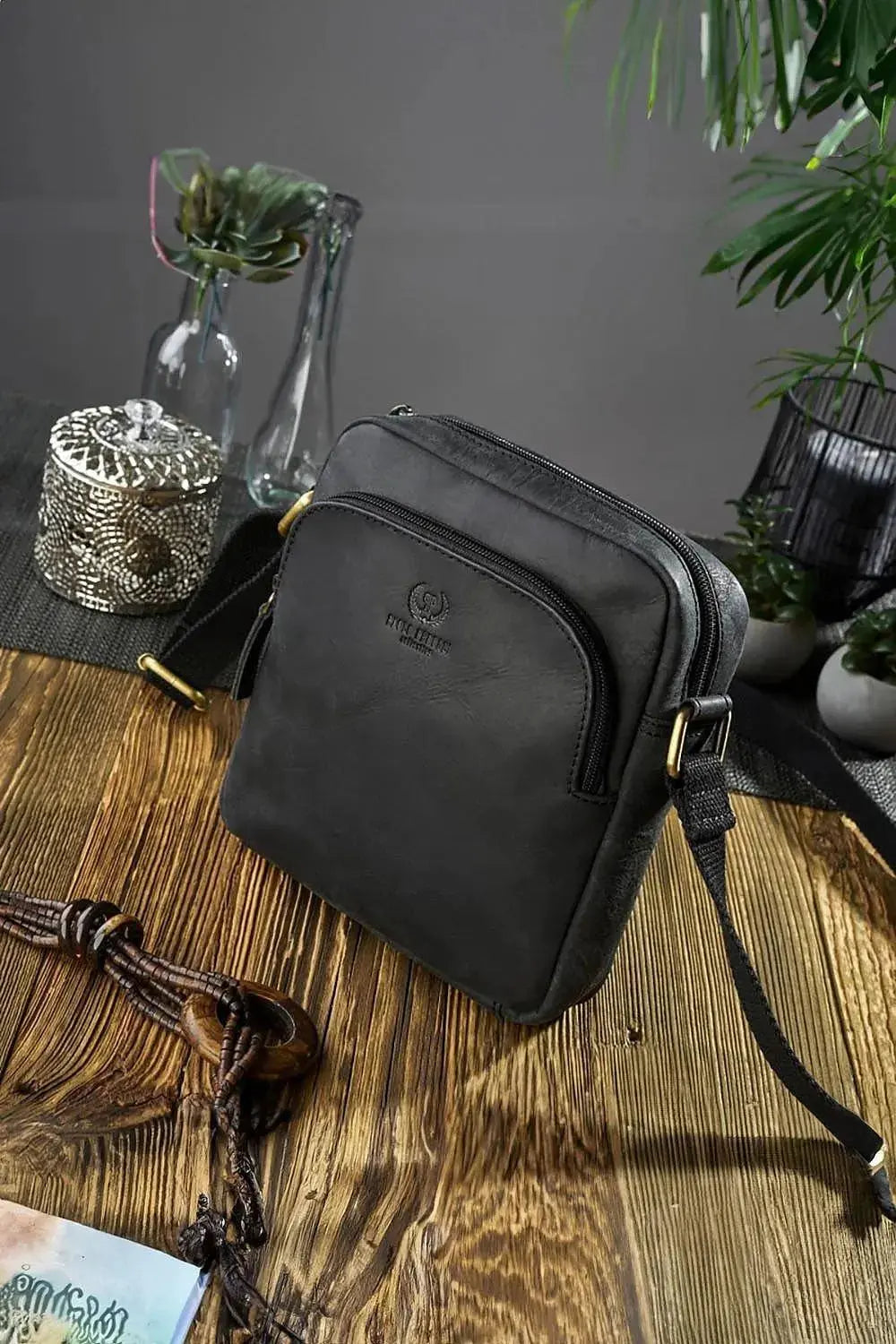 Natural leather bag model 191536 Galanter  Adomoo