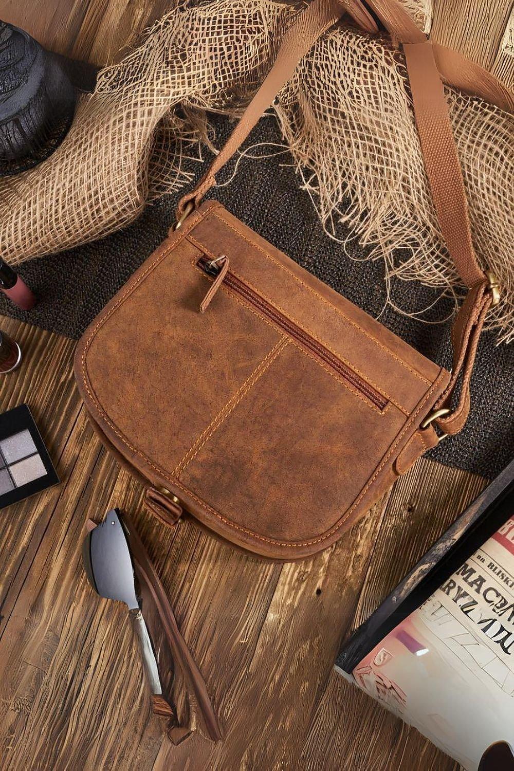 Natural leather bag model 193252 Galanter  Adomoo