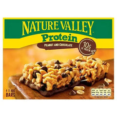 Nature Valley Protein Peanut & Chocolate Cereal Bars 4 x 40g (160g) (Case of 8)  Adomoo