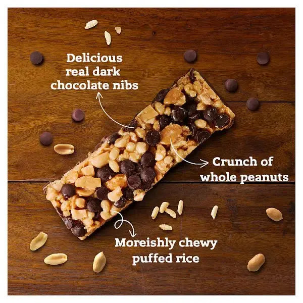 Nature Valley Protein Peanut & Chocolate Cereal Bars 4 x 40g (160g) (Case of 8)  Adomoo