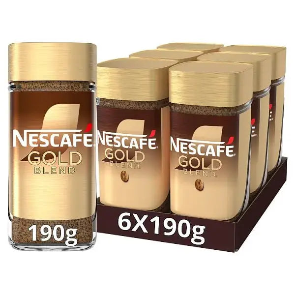 Nescafe Gold Blend Instant Coffee 190g (Case of 6)  Adomoo