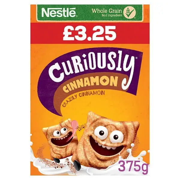 Nestlé Curiously Cinnamon Cereal 375g (Case of 6)  Adomoo