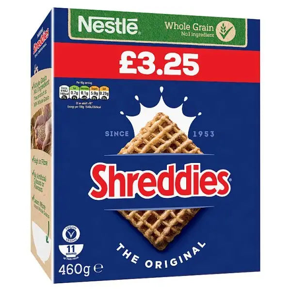 Nestlé Shreddies Original Cereal 460g (Case of 6)  Adomoo