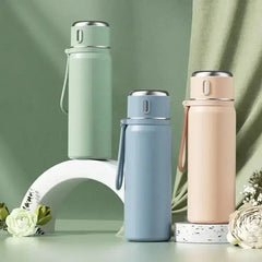 New 316 Stainless Steel Thermos Cup for Girls – Food-Grade Water Bottle for School, Kids & Students  Adomoo