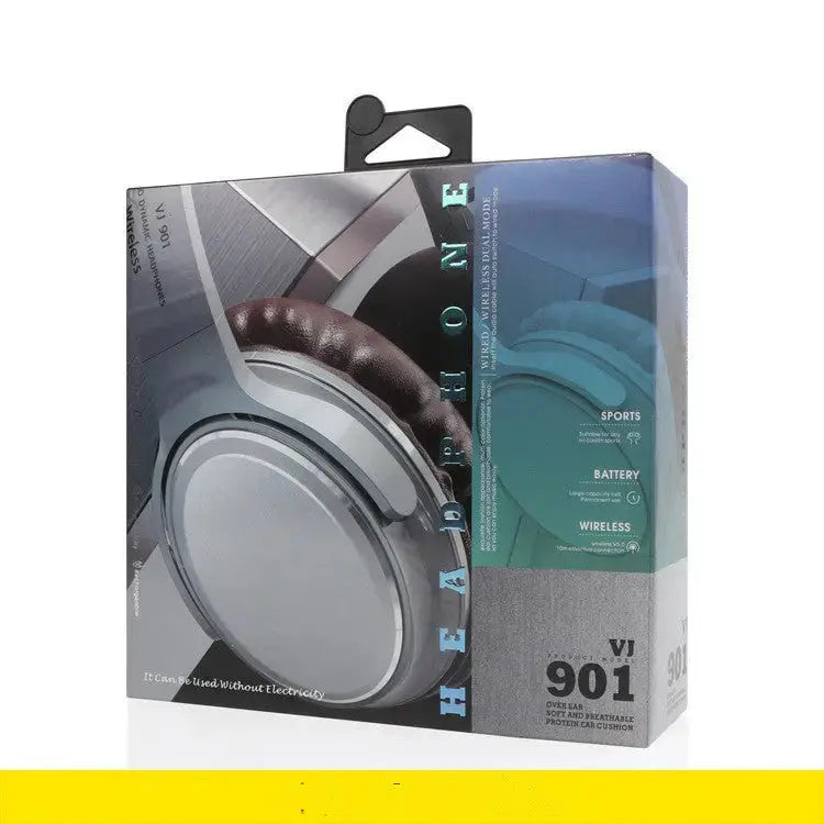 New VJ901 Bluetooth 5.0 Wireless Headphones HIFI Headset Sport  Adomoo