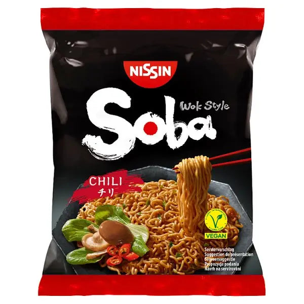 Nissin Soba Chili Instant Wok Style Noodles 111g (Case of 9)  Adomoo