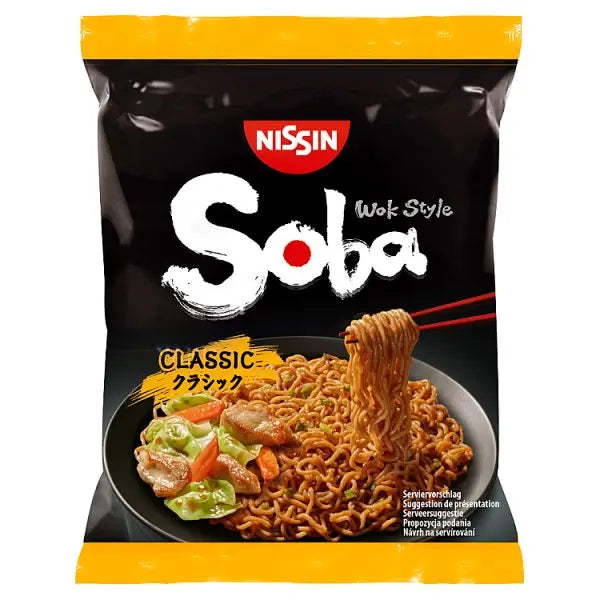Nissin Soba Classic Instant Wok Style Noodles 109g (Case of 9)  Adomoo