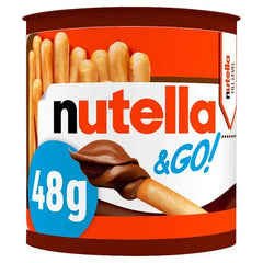 Nutella & Go! Hazelnut Chocolate Spread and Breadsticks Snack Pot 48g (Case of 12)  Adomoo