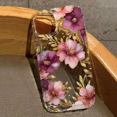Purple Flowers Applicable To 12promax Air Spring Phone Case  Adomoo