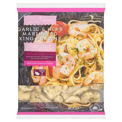 Ocean Pearl Garlic & Herb Marinated King Prawns 800g  Adomoo