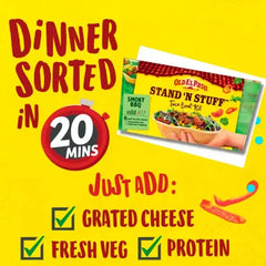 Old El Paso Stand 'N Stuff Smoky BBQ Taco Boat Kit 350g (Case of 4)  Adomoo