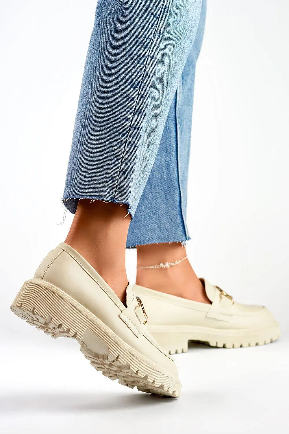 PRIMO elegance muted beige shade semi-boots  Adomoo