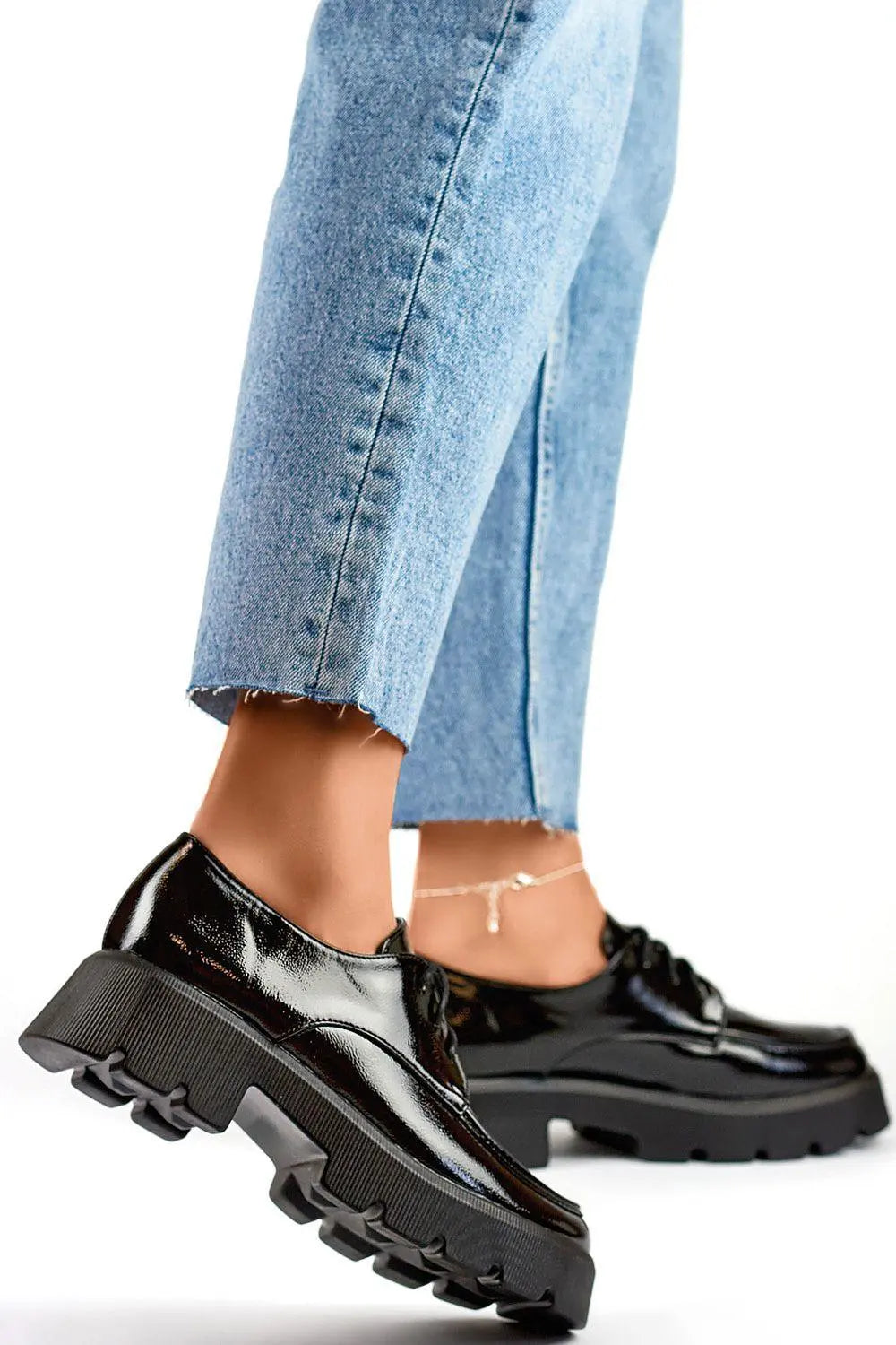 PRIMO elegant shade of black semi-boots  Adomoo