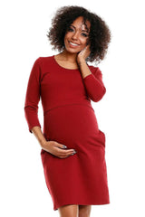 PeeKaBoo boat neckline knitted dress  Adomoo