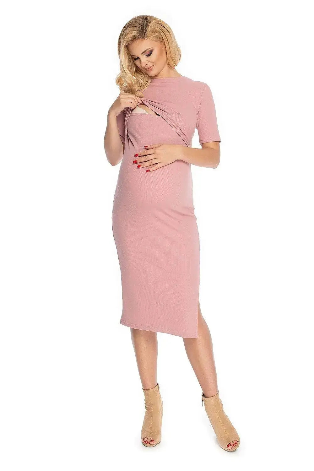 PeeKaBoo classic cut pregnancy dress  Adomoo