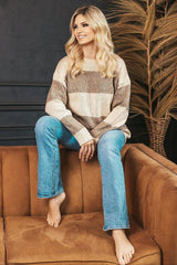 PeeKaBoo looser cut with long sleeves sweaters  Adomoo