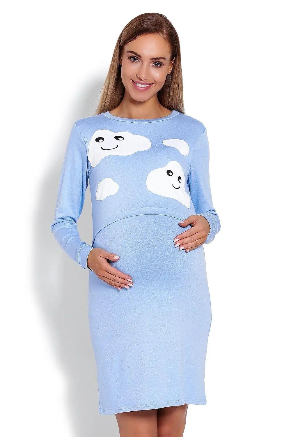 PeeKaBoo raised top maternity nightgown  Adomoo