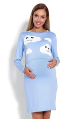 PeeKaBoo raised top maternity nightgown  Adomoo