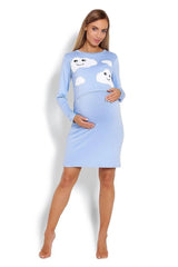PeeKaBoo raised top maternity nightgown  Adomoo