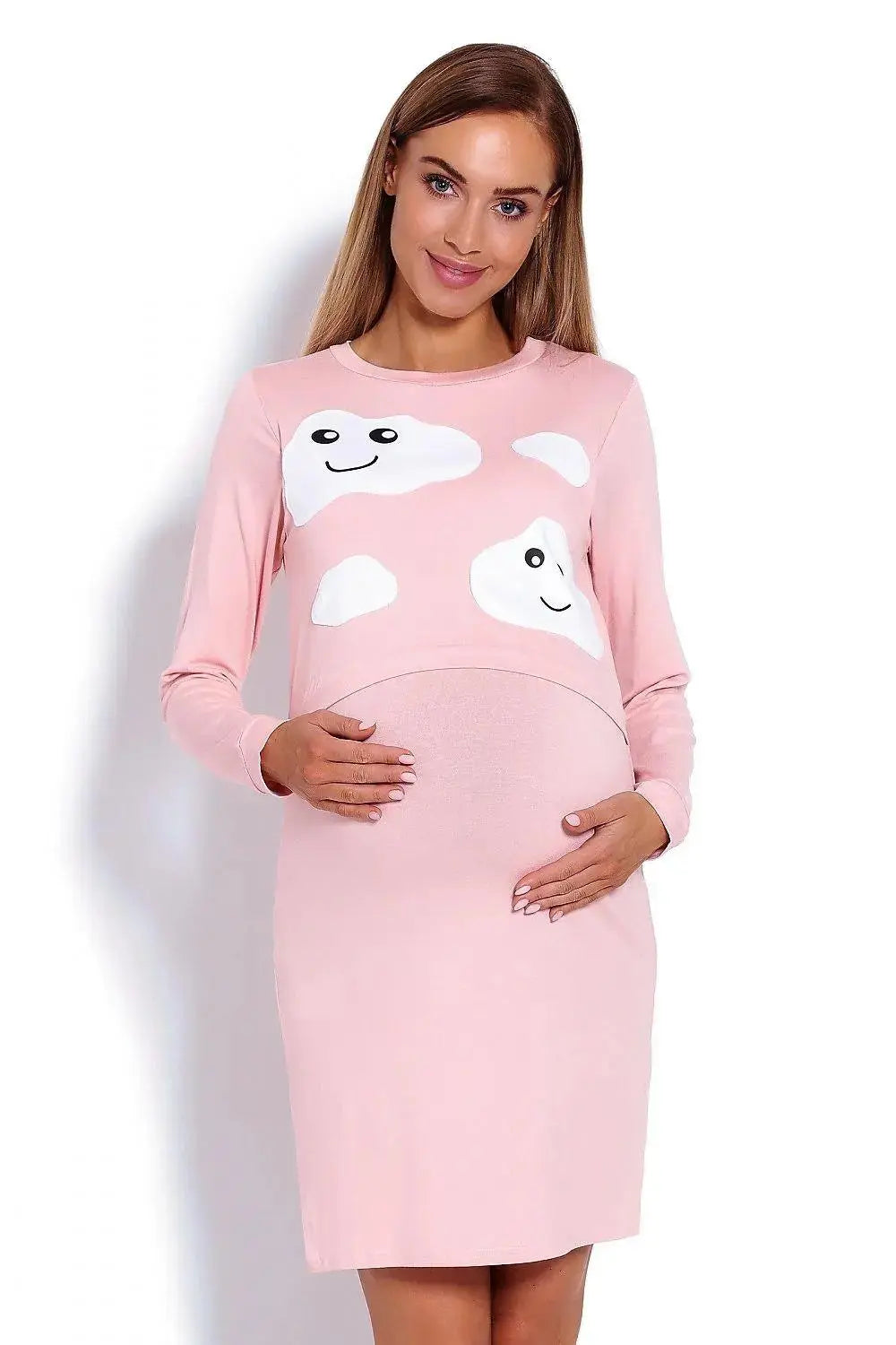 PeeKaBoo raised top maternity nightgown  Adomoo