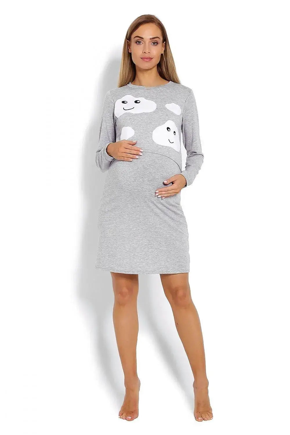 PeeKaBoo raised top maternity nightgown  Adomoo