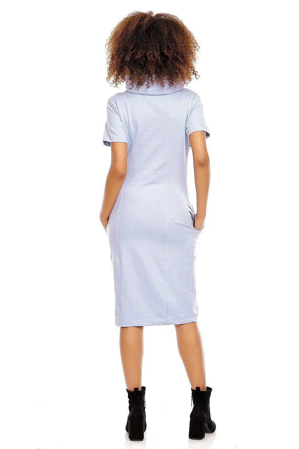 PeeKaBoo short sleeves pregnancy dress  Adomoo
