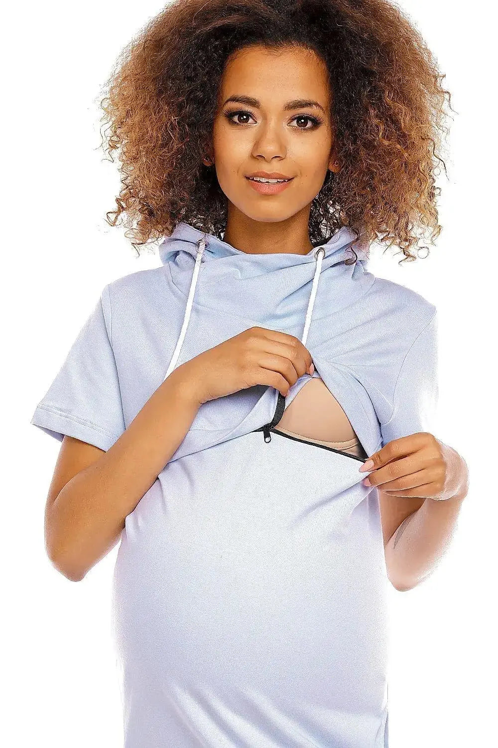 PeeKaBoo short sleeves pregnancy dress  Adomoo