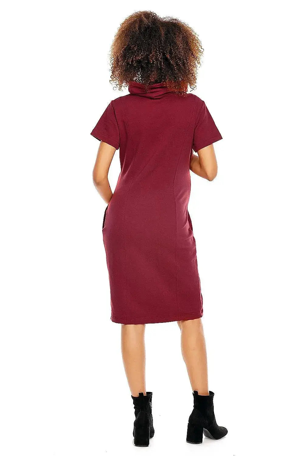 PeeKaBoo short sleeves pregnancy dress  Adomoo