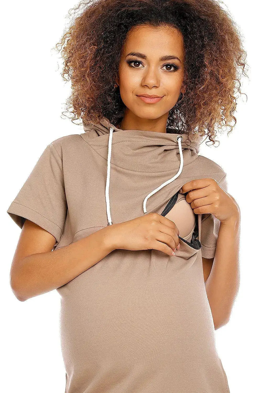 PeeKaBoo short sleeves pregnancy dress  Adomoo