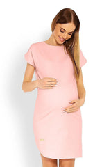 PeeKaBoo short sleeves pregnancy dress  Adomoo