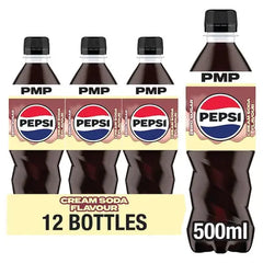 Pepsi Treats Cream Soda Flavour Bottle PMP 500ml (Case of 12)  Adomoo