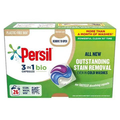 Persil 3 in 1 Washing Capsules Bio 26 Washes (Case of 3)  Adomoo