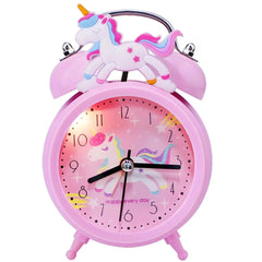 Pink Unicorn Childrens Alarm Clock Cartoon Desktop for Kids Bedroom Home Decor Alarm Clock Bedside Table Child alarm Gifts Clock  Adomoo