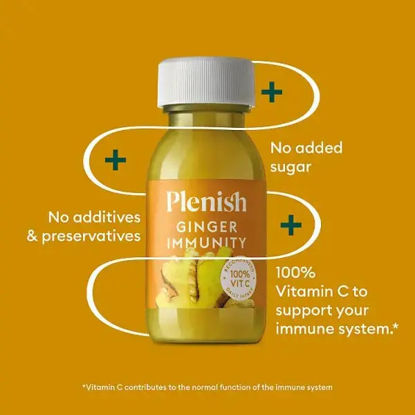 Plenish Ginger Immunity 60ml (Case of 12)  Adomoo