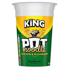 Pot Noodle King Pot Noodle Chicken & Mushroom 114 g (Case of 12)  Adomoo
