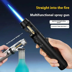 Powerful Windproof Metal Gas Lighter – Jet Flame Torch for Kitchen, BBQ, Smoking, Cigar – Men's Gift & Accessories  Adomoo