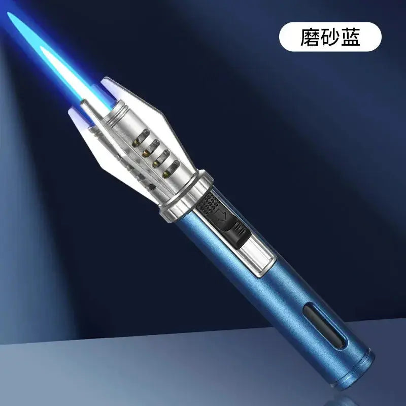 Powerful Windproof Metal Gas Lighter – Jet Flame Torch for Kitchen, BBQ, Smoking, Cigar – Men's Gift & Accessories  Adomoo