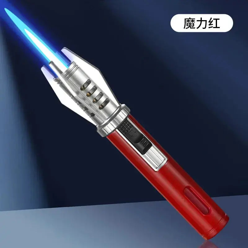 Powerful Windproof Metal Gas Lighter – Jet Flame Torch for Kitchen, BBQ, Smoking, Cigar – Men's Gift & Accessories  Adomoo