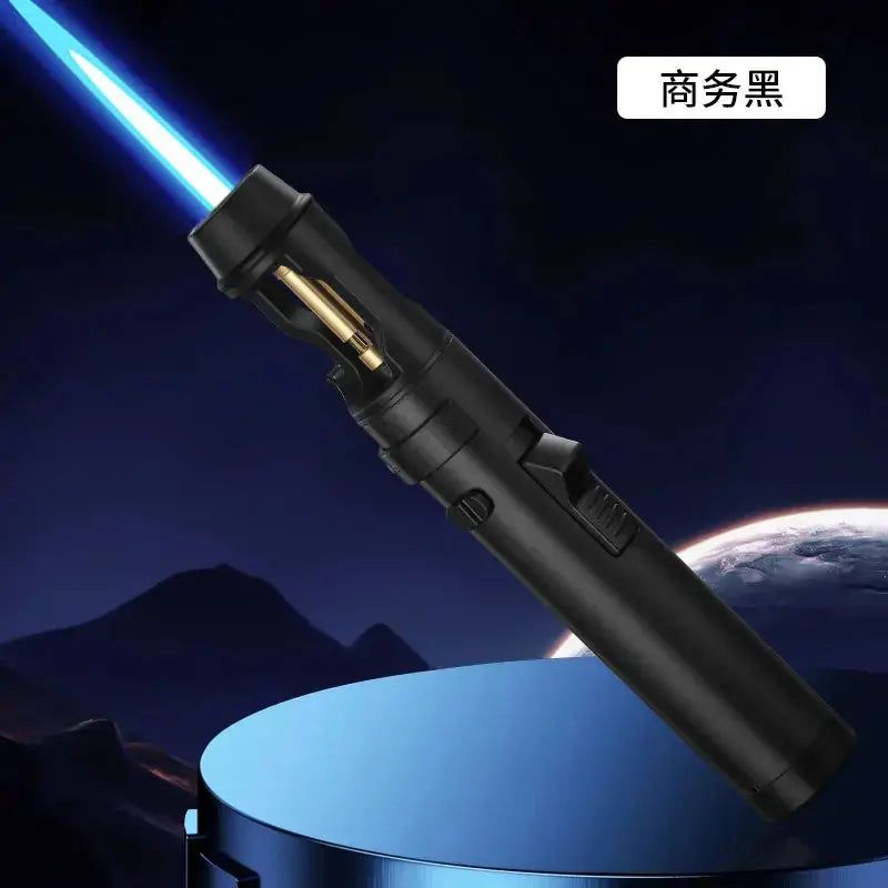 Powerful Windproof Metal Gas Lighter – Jet Flame Torch for Kitchen, BBQ, Smoking, Cigar – Men's Gift & Accessories  Adomoo